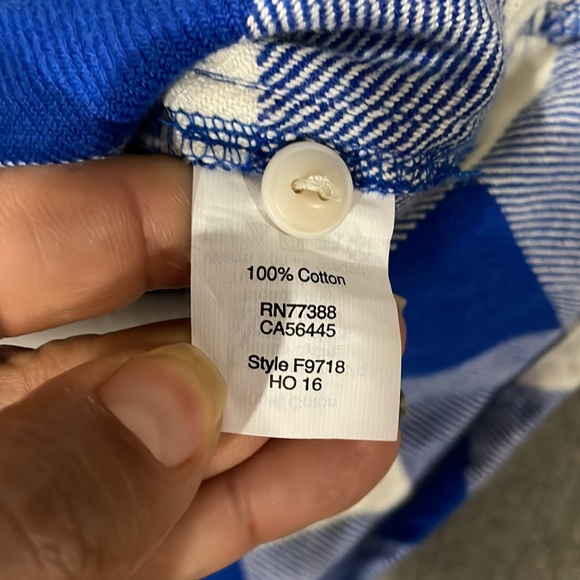 Madewell Classic ExBoyfriend Buffalo Plaid light Blu Checker Button down Flannel - Picture 12 of 13